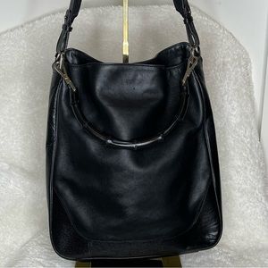 Gucci Black Leather Shoulder Bag